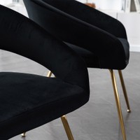 HOME DELUXE Esszimmerstuhl LYRIC Schwarz