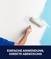 Schneeweiß Wanfarbe innen - 10L für ca. 60m² / Deckenfarbe Innenfarbe weiß