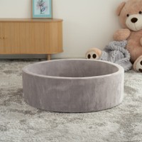 HOME DELUXE Bällebad TWIRL – Samt Grau