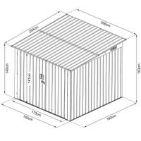 Fahrradgarage-/Fahrradhaus-/Fahrradbox, ca. 203 x 157 x 198 cm