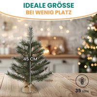 Kleiner Künstlicher Weihnachtsbaum 45 cm beleuchtet batteriebetrieben