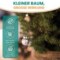 Kleiner Künstlicher Weihnachtsbaum 60 cm beleuchtet batteriebetrieben