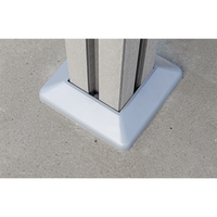 WPC-Sichtschutzzaun Valla - 5x Element + 6x Pfosten - Grau