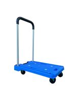 Plattformwagen, ca. 80 kg Tragkraft, ca. 63,5 x 38,5 x 80 cm - Blau