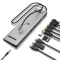 IB-DK2106a-CPD, USB Type-C® 11 in 1 Notebook DockingStation mit dreifacher Videoausgabe