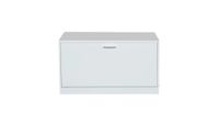 Lumos Schuhschrank mit 2 Klappen, ca. 80 x 47 x 24 cm – Weiß