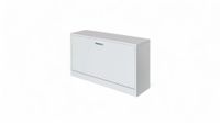 Lumos Schuhschrank mit 2 Klappen, ca. 80 x 47 x 24 cm – Weiß