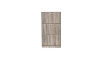 LuxeFit Schuhschrank mit 3 Türen, ca. 60 x 30 x 114,5 cm – Holzoptik