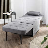 2 in 1 Schlafsofa, ca. 67 x 76 x 41 cm - Dunkelgrau