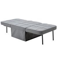 2 in 1 Schlafsofa, ca. 67 x 76 x 41 cm - Dunkelgrau
