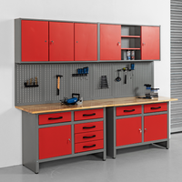 Werkzeugschrank Werkstatt-Set 240 cm Rot