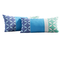 Seersucker-Kissenbezüge, 2er-Set, je ca. 40 x 80 cm 