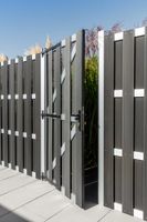 WPC-Türelement CARMENO, ca. 180 x 90 cm - Schwarz