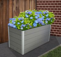 WPC Hochbeet CARMENO, ca. 160 x 70 x 75 cm - Grau 