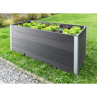 WPC Hochbeet CARMENO, ca. 160 x 70 x 75 cm – Anthrazit 