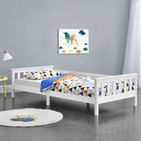 Kinderbett Nuuk 90x200 cm Weiß