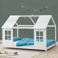 Halboffenes Kinderbett Tostedt 140x200cm Weiß