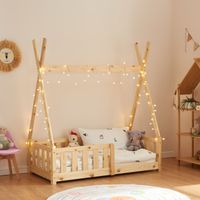 Kinderbett Helsingborg 70x140 cm Holzfarben