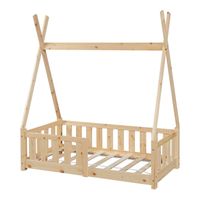 Kinderbett Helsingborg 70x140 cm Holzfarben