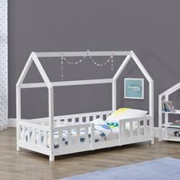 Kinderbett Sisimiut 70x140 cm Weiß