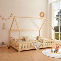 Kinderbett Sisimiut 140x200 cm Holzfarben