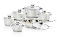Magnani - Edelstahl-Kochgeschirr-Set 12-teilig