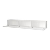 Fernsehschrank Vihti - 180x31x29,5cm - Weiß