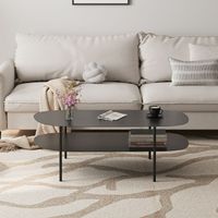 Couchtisch Enebakk - 112x62x40,5cm - Schwarz