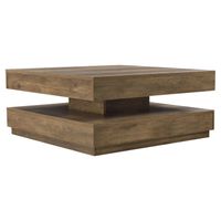 Couchtisch Florenz - 76x76x38cm - Holzoptik