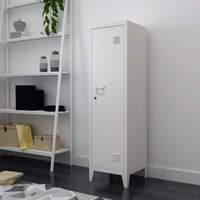 Einzelspind Kurikka mit 2 Ablagen abschließbar - 137x38x38cm - Weiß
