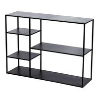 Standregal Isojoki - 120x35x87,5cm - Schwarz, matt