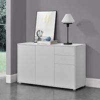 Sideboard Paarl - mit 3 Türen - Weiß matt