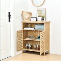 Bambus Beistellschrank Eslöv - 81x65,5x31cm
