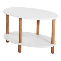 Couchtisch Højreby - Oval - Wei?