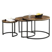 Couchtischset Arvidsjaur - Dunkler Holzton