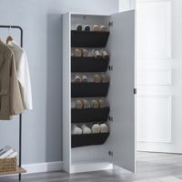 Schuhschrank Meura - 160x48x20cm - Weiß