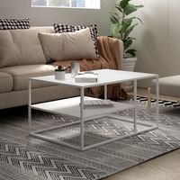 Couchtisch Solund - 90x60x45cm - Weiß, matt