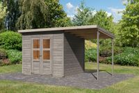 Gartenhaus Stelle 5 mit Anbaudach