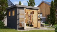 Gartenhaus Tibiri 3,5 rundum terragrau
