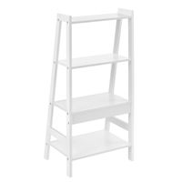 Leiterregal Himare 90x43x32 cm mit 4 Fächern Weiß