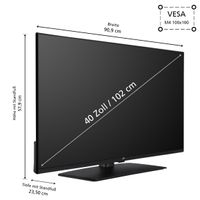 JVC 40 Zoll Fernseher LT-40VF4455 - Full HD Fernseher mit 102 cm Bildschirmdiagonale & Triple-Tuner