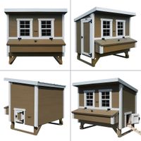 Großer Hühnerstall EZ Chicken Home 2,85m² Beige, hergestellt in EU