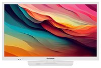 Telefunken 24 Zoll Fernseher XH24O550M-W - HD-Ready Fernseher mit integriertem Triple-Tuner, weiß