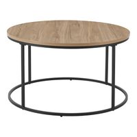 Couchtisch Kuhmoinen 45xØ80 cm Schwarz