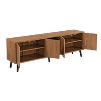 Fernsehtisch Hedemora - 140 x 30 x 45,5 cm - Dunkler Holzton