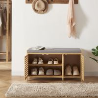 Schuhschrank Selk - mit Sitzfläche