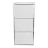 Schuhschrank Sokndal - 3 Kippfächer - Weiß