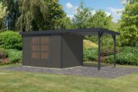 Gartenhaus Galatea 4B im Set terragrau