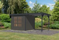 Gartenhaus Galatea 3B im Set terragrau