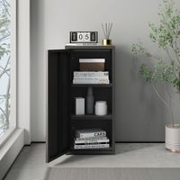Metallschrank Burläv - 88x40x35cm - Schwarz